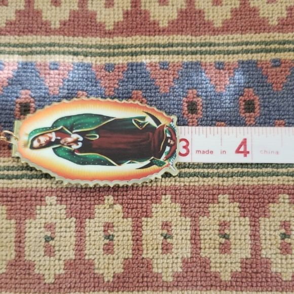 Lady of Guadalupe Earrings. Virgin. Virgen - Picture 7 of 9